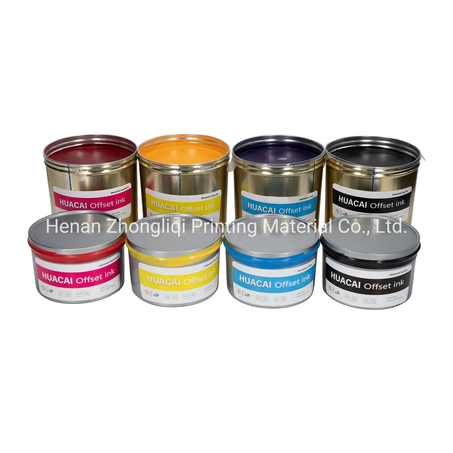 Tinta offset de 2.5 kg impressão High Gloss Quick Dry Offset Tinta à base de pigmentos para impressão em offset