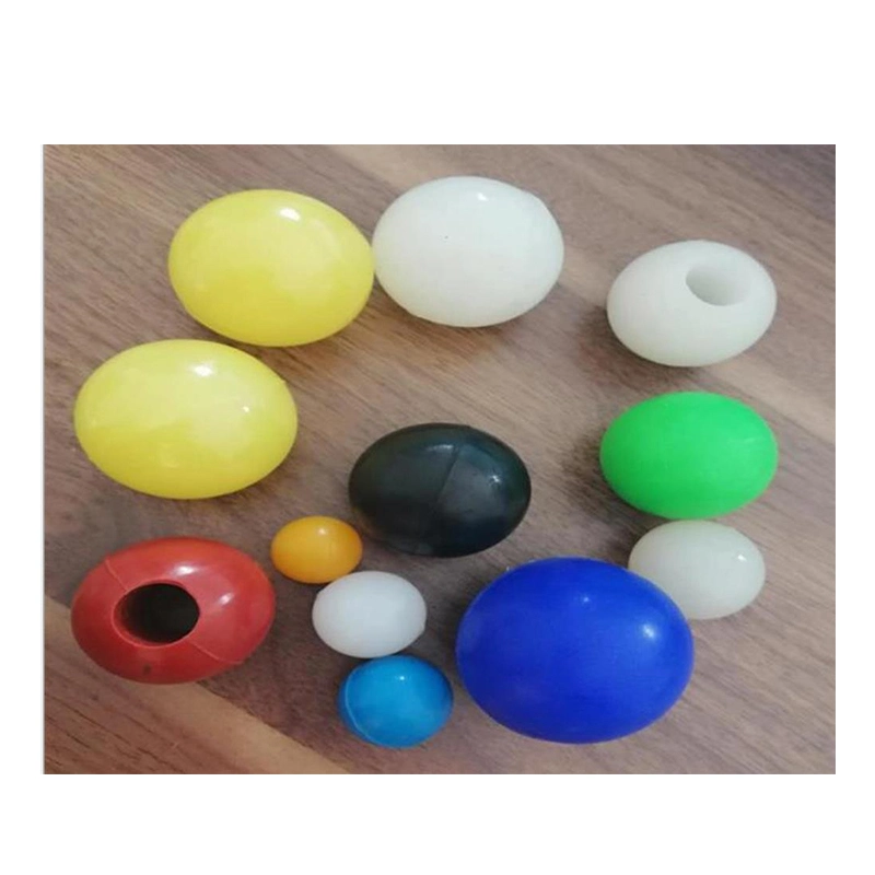 Anti Vibration Damping Vibrating Screen Colorful Super Bouncy Soft Hollow Rubber Silicone Ball with Hole