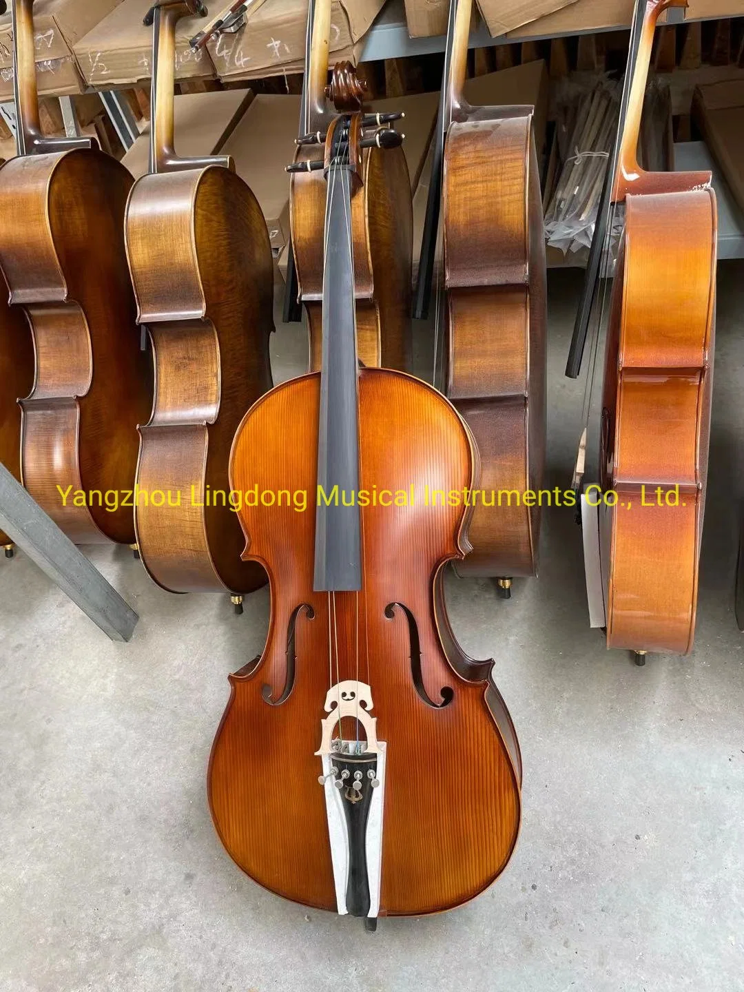 Wholesale Flamed Hand Made Cello Made in China