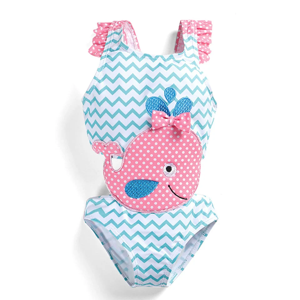 Girls Swimwear Bathing Suits Baby Swimsuit 1PCS Girls Ruffle Bikini Child Swimsuit Beachwear