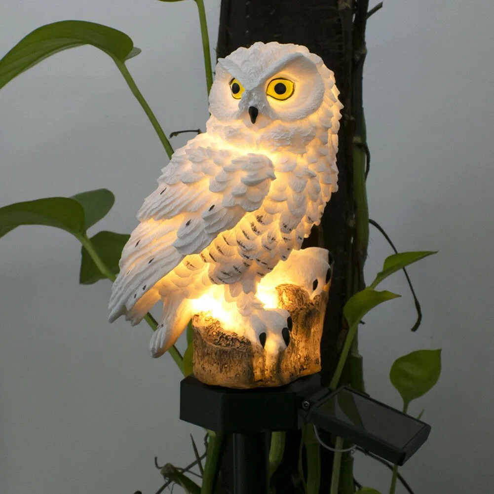 Owl Luz solar con el panel LED Solar