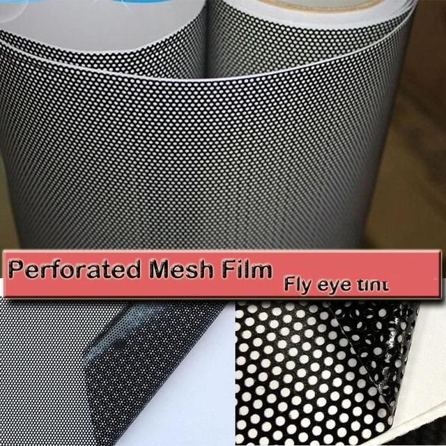 Eco Solvent Contravision Mesh Fly Eye One Way Vision Sticker Perforated Window Film for Car and Glass