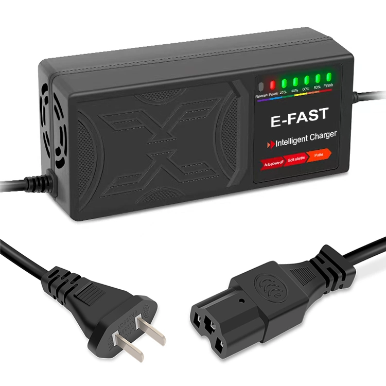 E-Fast 72V38ah Electric Vehicle Charger for All Types of Sealed Lead-Acid