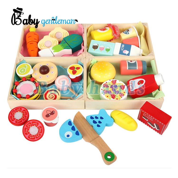 Customize Simulation Wooden Realistic Play Food for Children Z10370b