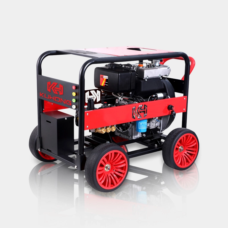 Kuhong 20HP 7250psi Jet Power Wasser Diesel Powered Hochdruck Waschanlage Für Industrielle Anwendungen