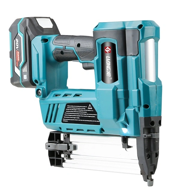 Liangye Factory 20V Rechargeable Battery Operated Power Tools Cordless Crown Stapler and Brad Nailer