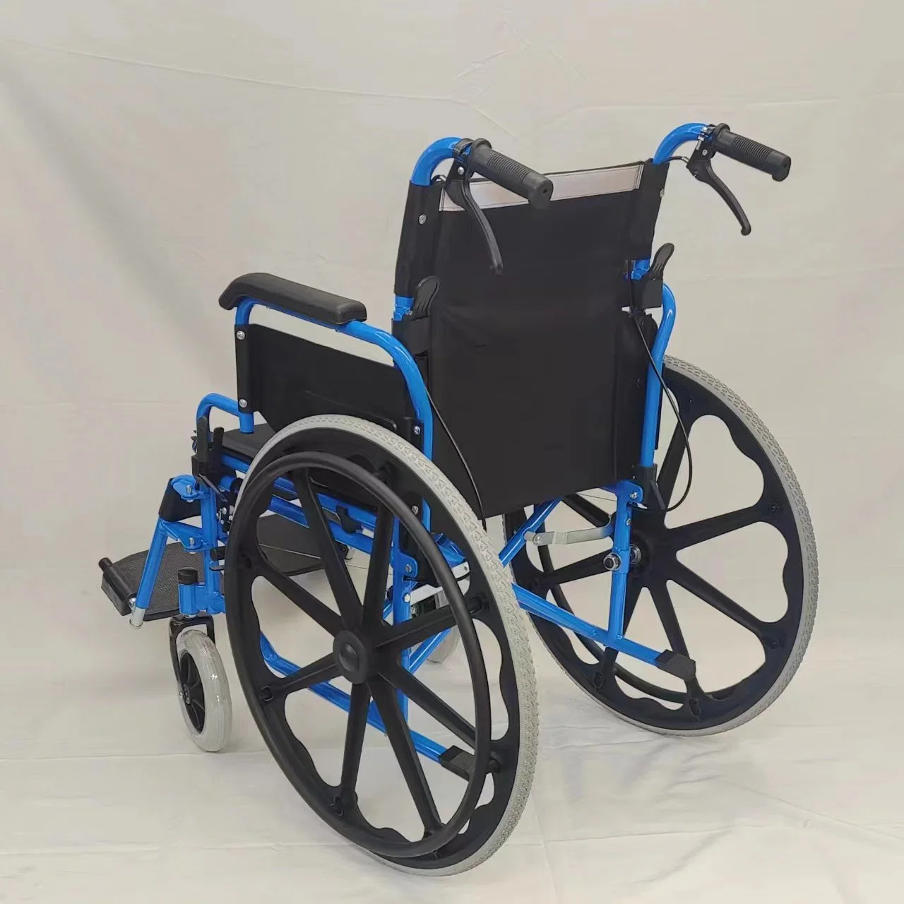 Lightweight Hospital Manual Wheel Chair Foldable for Elderly with Liftable Armrest