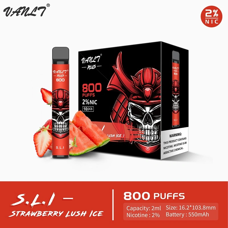 Dispositivo Vanlt suave E Humo más desechables Lux 800 Puff Vape Pen vaporizador desechables