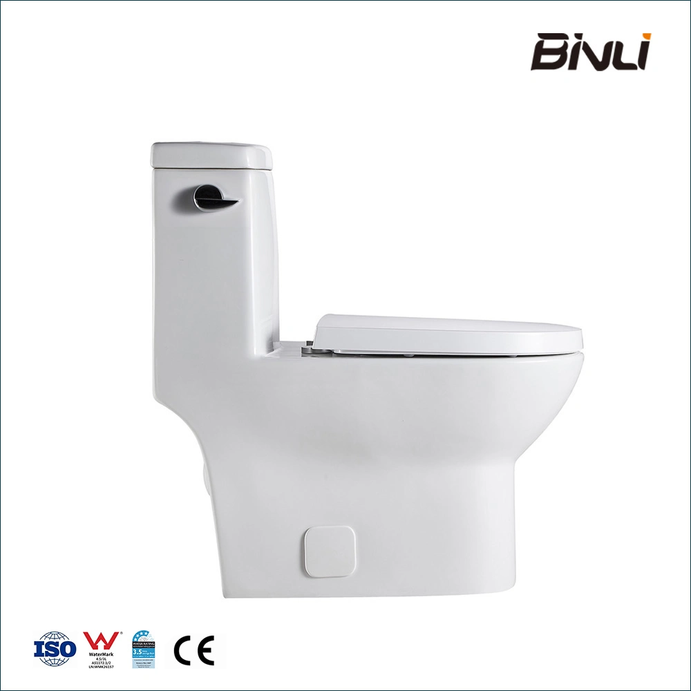 Round One Piece Binli Export Neutral Packing on-Line Sales Package Bathroom Toilet Bowl Sanitary Wares