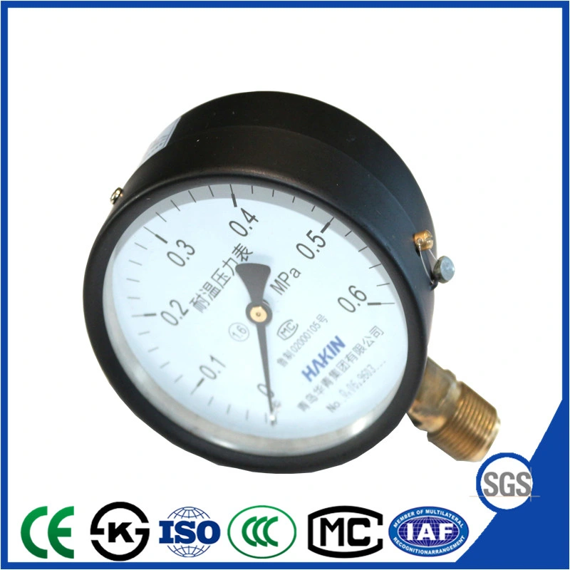 Top Quality 100mm Heat Resistant Pressure Gauge with Good Performance