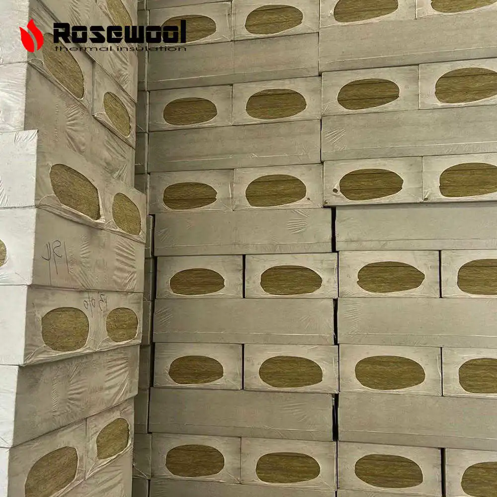 Building Material Sound Absorption Materials Rosewool Acoustic Panels 25-150mm 60-150 Kg/M&sup3;