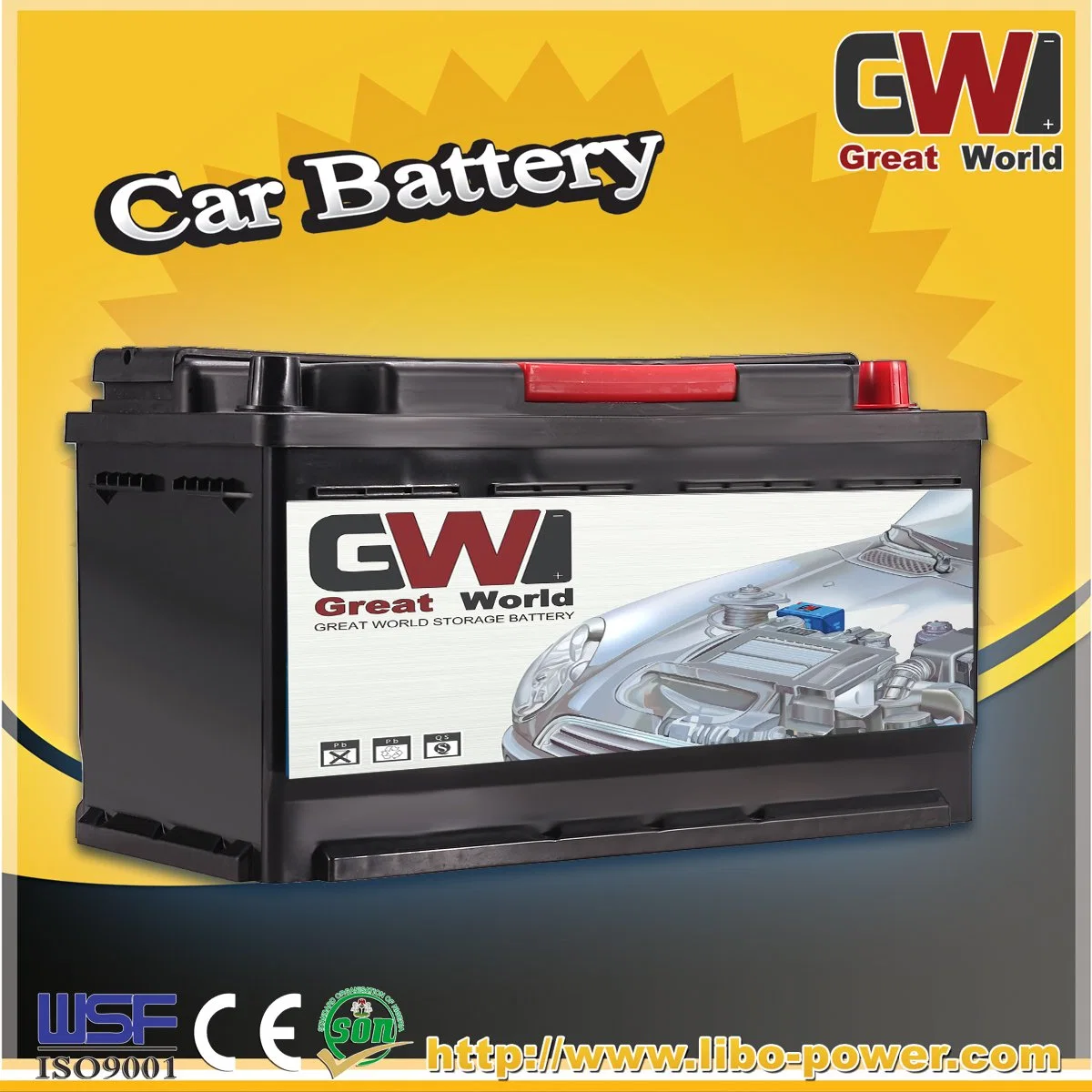 12V 100ah Good Starting Stong Power DIN100 Mf Car Battery