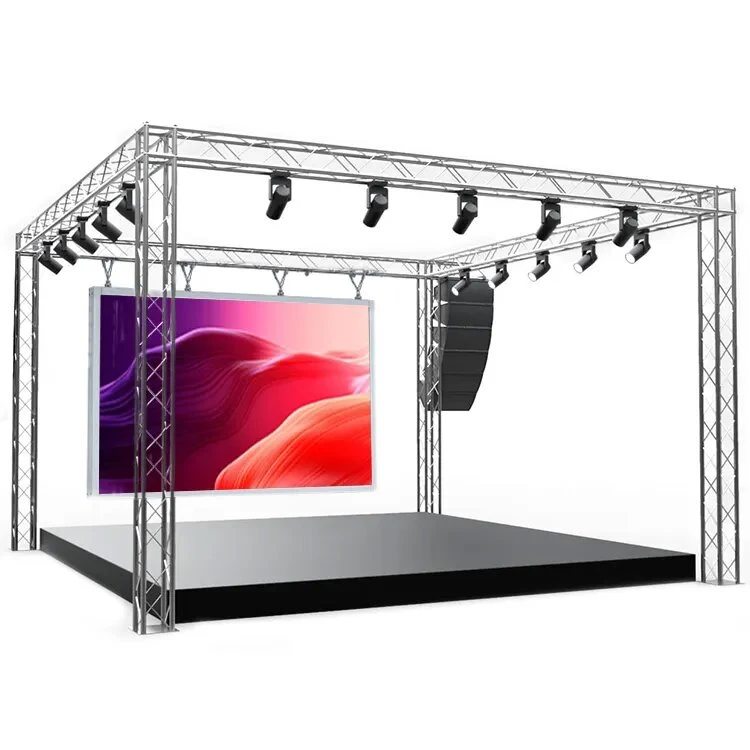 Global Post Truss Aluminum Spigot Square LED Screen Lighting Stage Truss