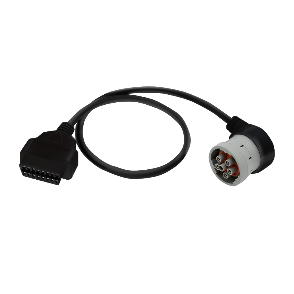 Conector macho J1708 6p en ángulo recto a conector hembra OBD2