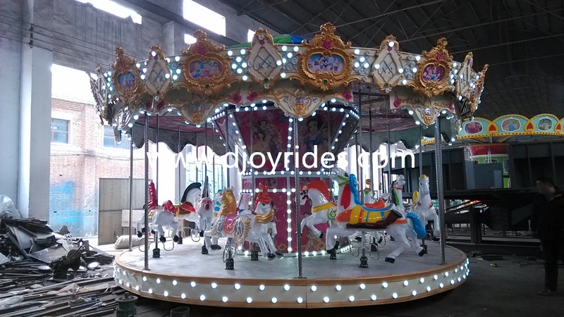 Amusement Park 16 Seats 24 Seats Fairground Attractions Merry-Go-Round Carousel Ride for Sale