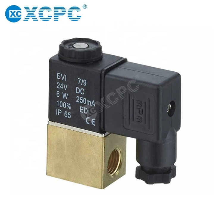 2V Series Two Way Two Position Brass Fluid Solenoid Valve