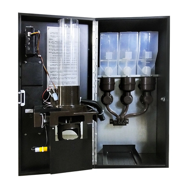 Máquina de café automática de alta calidad GS 3 tipos diferentes Máquina expendedora automática de monedas en polvo instantáneo de té, leche y café en miniatura Fábrica