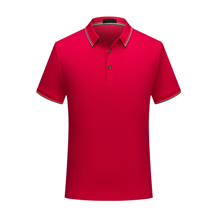 Qualidade elevada 100%bordados de algodão descaroçado Mens Golf Polo camiseta com o logotipo personalizado