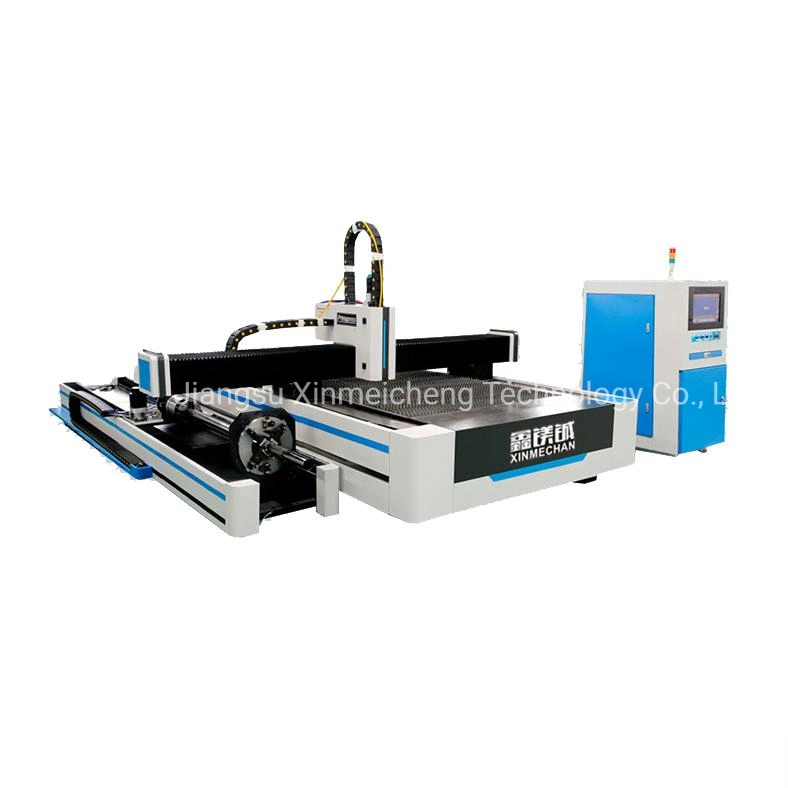 CNC Full Protection Cover Laser Cutting Machine with Dust Remove Double Table