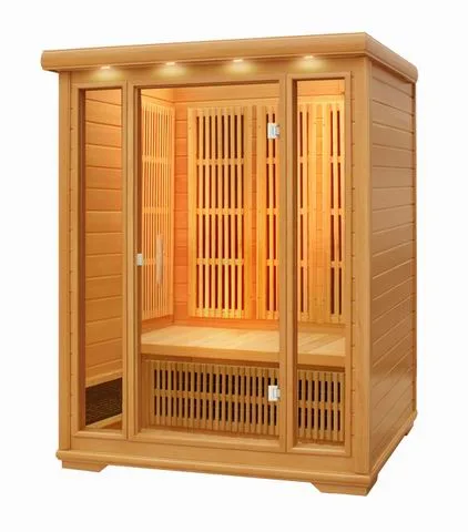 Original Factory Luxury 2 People Home Sauna 2000W Far Infrared Sauna Rooms