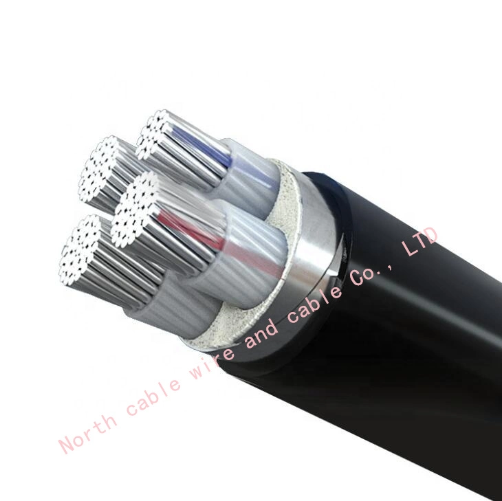 Made in China Low Voltage Copper Aluminum Core 1/2/3/4/5 Core 10mm 16 25 35 50mm PVC Armored Cable