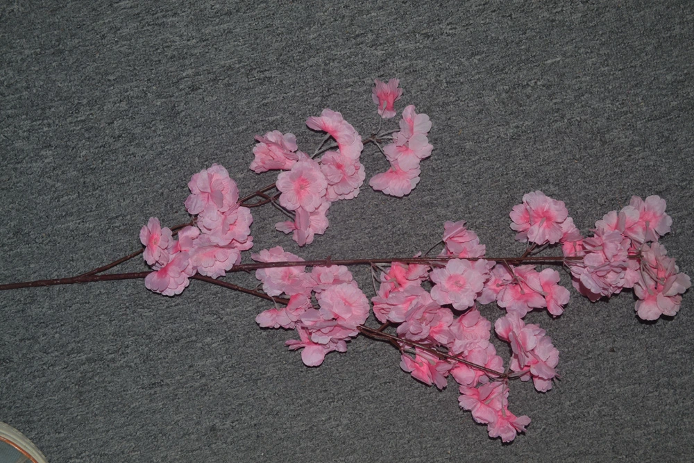Hochzeit Hängende Seide Kirschblüte Blumen Zweig Künstliche