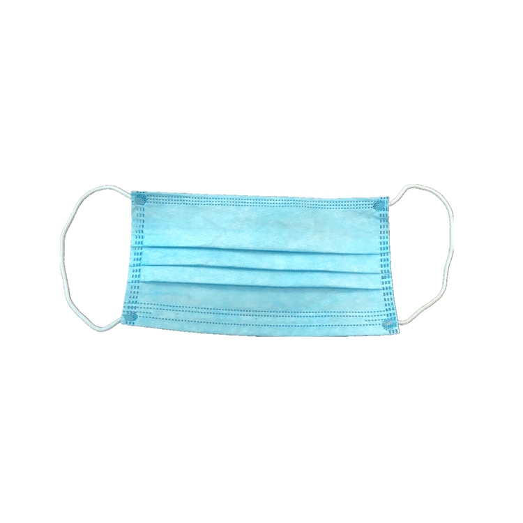 Good Quality Hiya 3ply Disposable Non-Srugical Respirator Fabric Nonwoven Single Use Adult Blue Color Face Mask