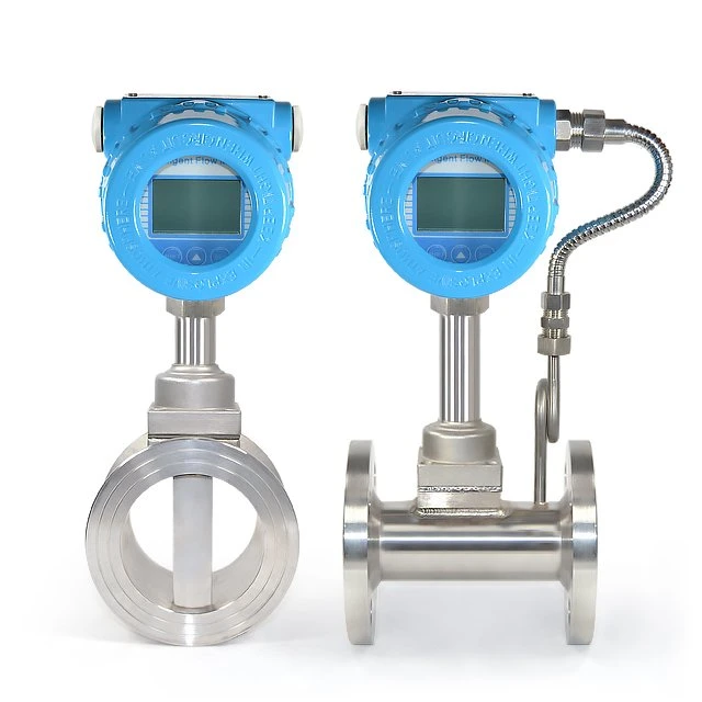 LCD Display Flow Sensor Level Sensor DN15-DN1000 Industrial Liquid Water Fuel Flowmeter Boile Steam Gas Vortex Flow Meter Manufacturer