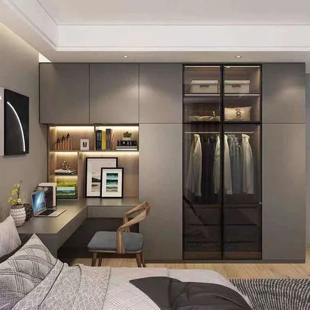 Hz New Modern Simple Design Factory Supply Multi-Purpose Lacquer Cabinet Bedroom Professional Wardrobes