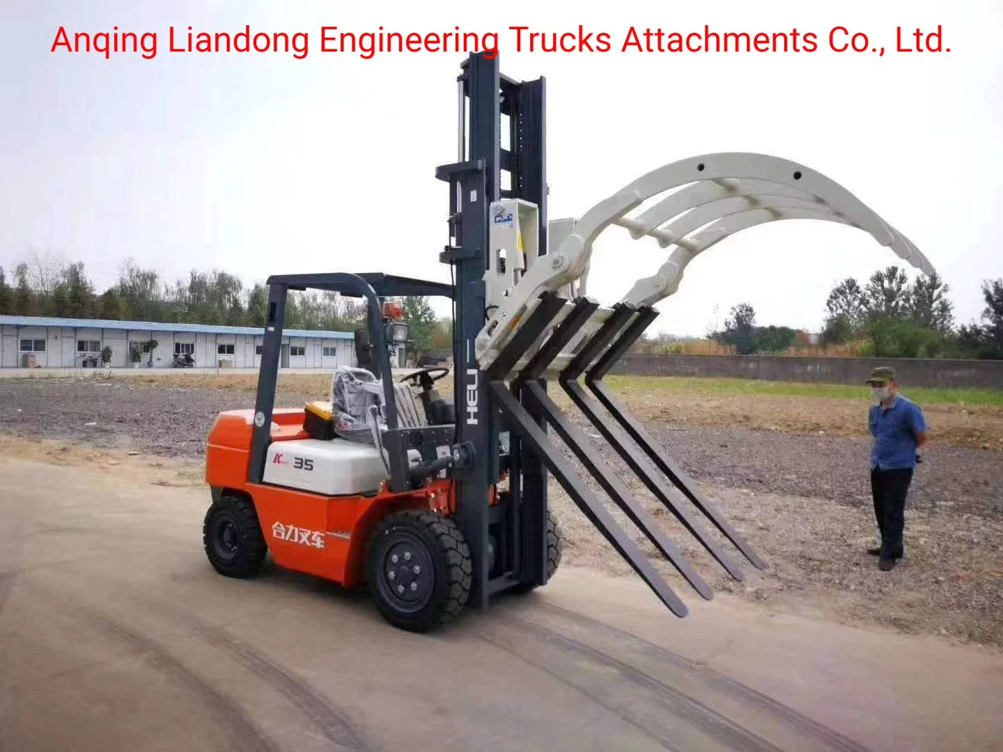 Forklift Parts Attachment 3-7t Double-Cylinder Hinged Fork for Tilting Forward and Backward for Heli Clark Sumitomo