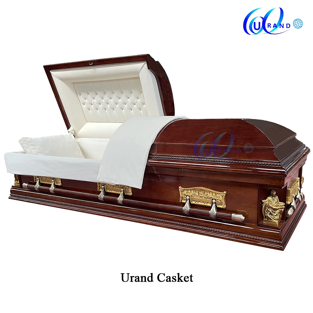 High quality/High cost performance  American Casket with Funeral Supplies Wholesale/Supplier Cheap Wooden Burial Caskets Coffins