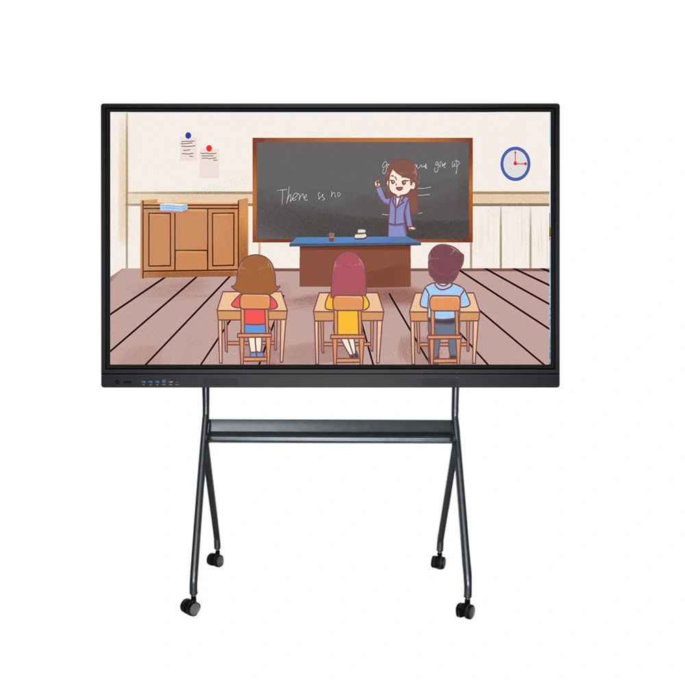 85 86 100 بوصة HD Smart Digital Class Room Glass الكتابة لوحة تفاعلية لوحة LCD التعليم عبر الإنترنت المجلس الذكي
