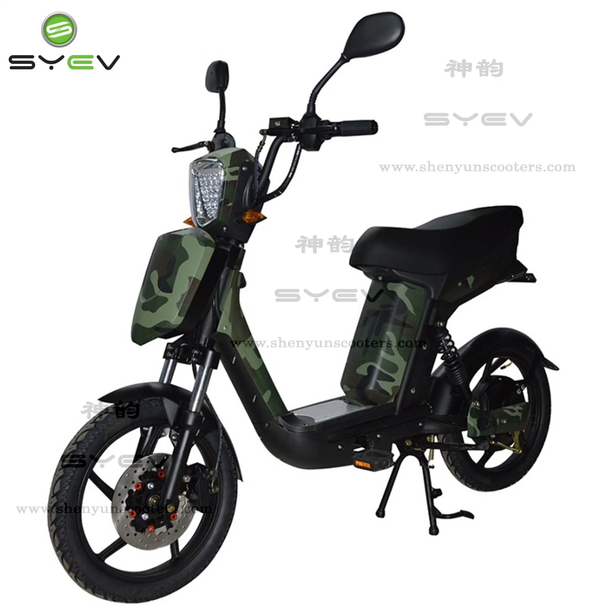 Syev Precio barato buena calidad 500W/800W BLDC Motor eléctrico chino Motocicleta Scooter Bike con frenos de disco/tambor