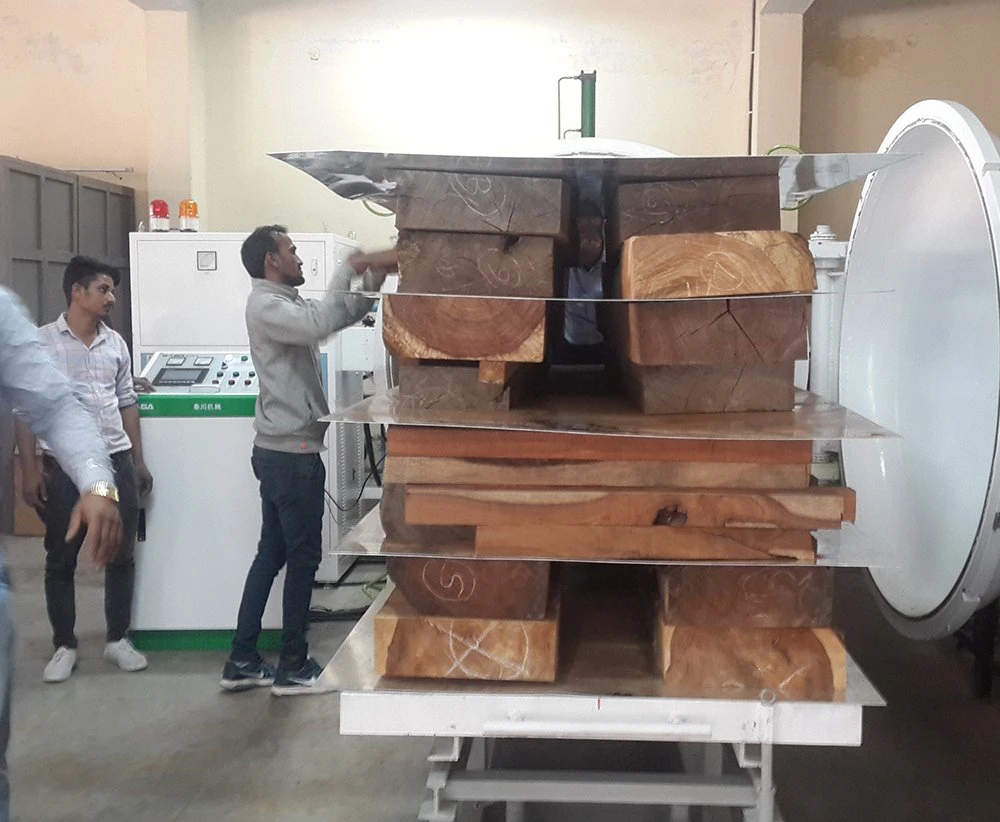 RF Vacuum Wood Dryer Kilns, Fast Drying Lumber No Bending for All of Timber
