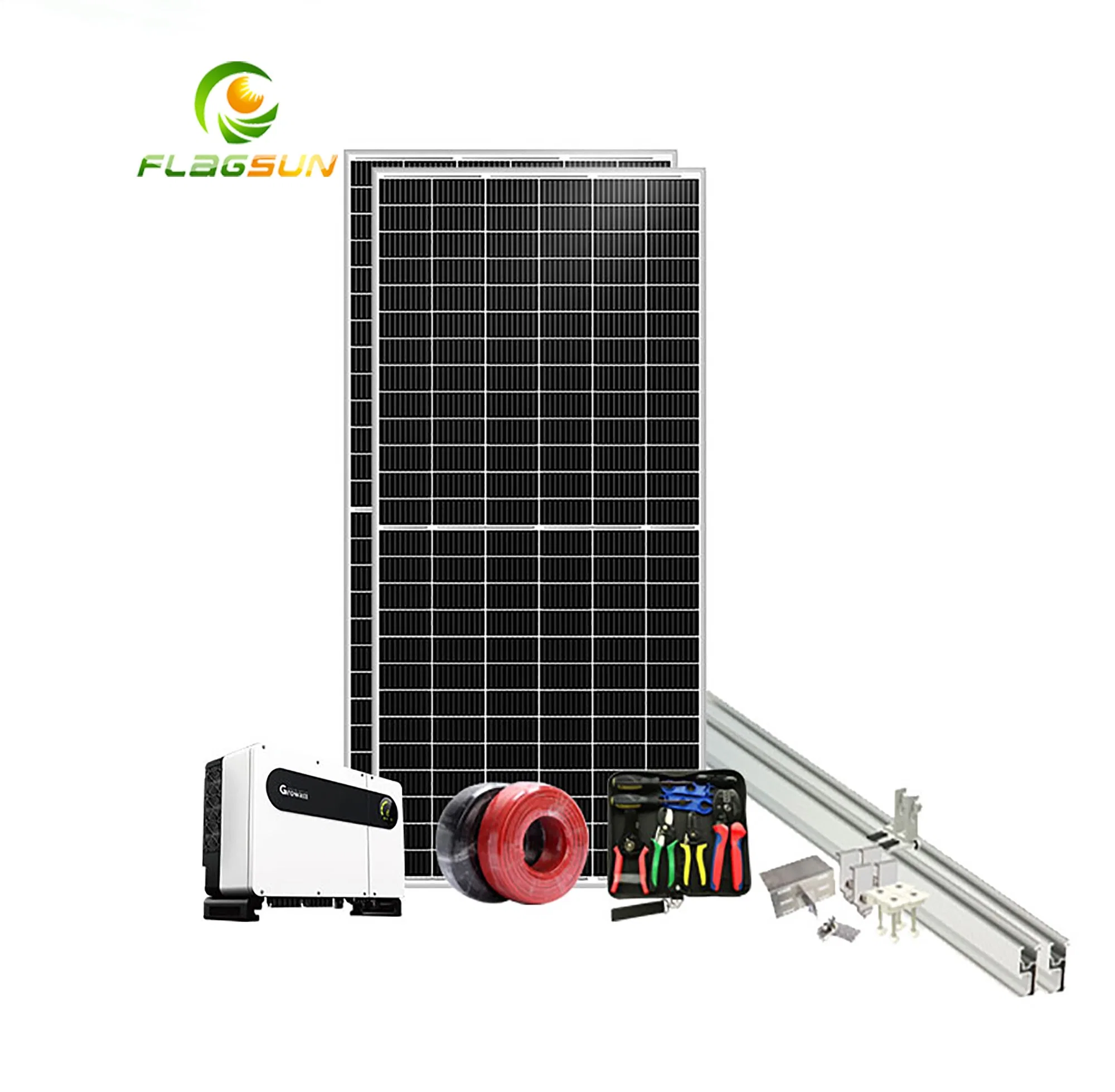 Sistema de Energía Solar de Tierra de Alta eficiencia 30kW conectado a la red 40kW 50kW Grid atada Home sistema de energía solar para la venta