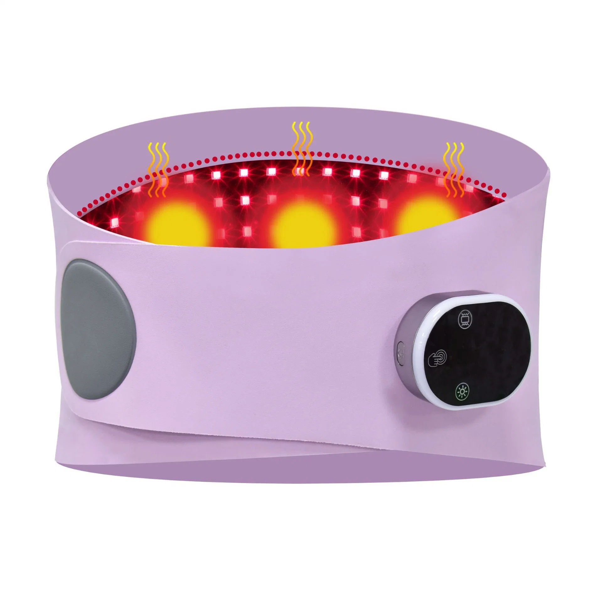 New Fashion Vibration Weight Loss 660nm 850nm Infrared Red Light Therapy Slimming Belt Body Massager