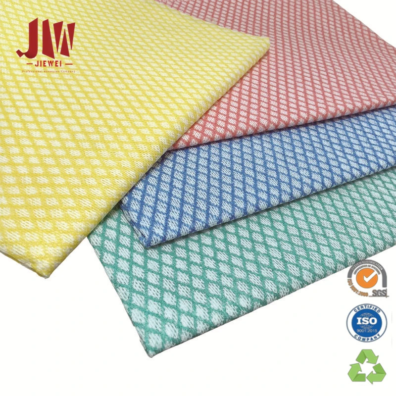 Wave Pattern Spunlace Nonwoven Fabric Kitchen Cleaning Multiuse Wipes Cloth Towel Cleaning Product