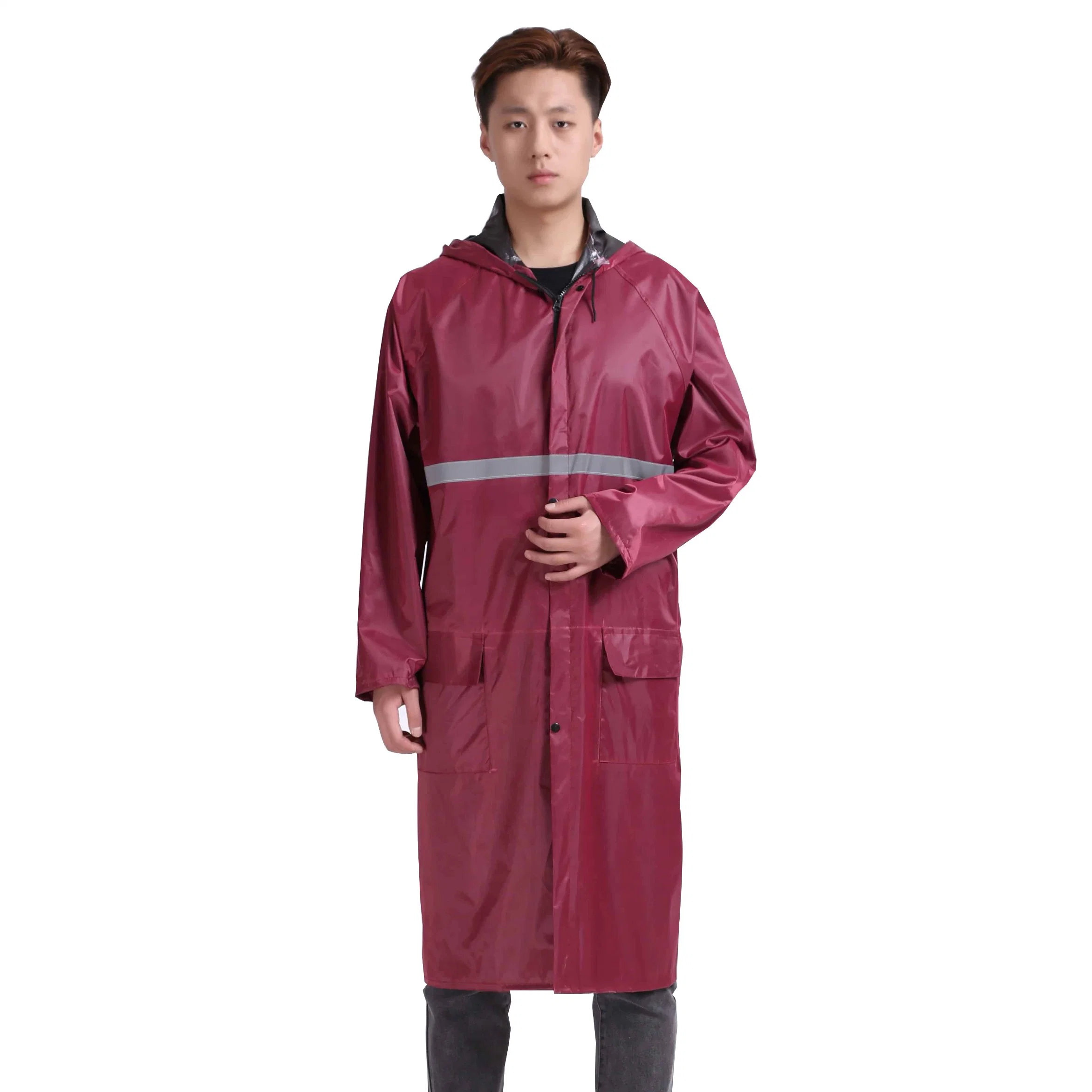 Slf-Ox10 Oxford and PVC Coating Raincoat Waterproof Rain Suit Fashion Rain Wear