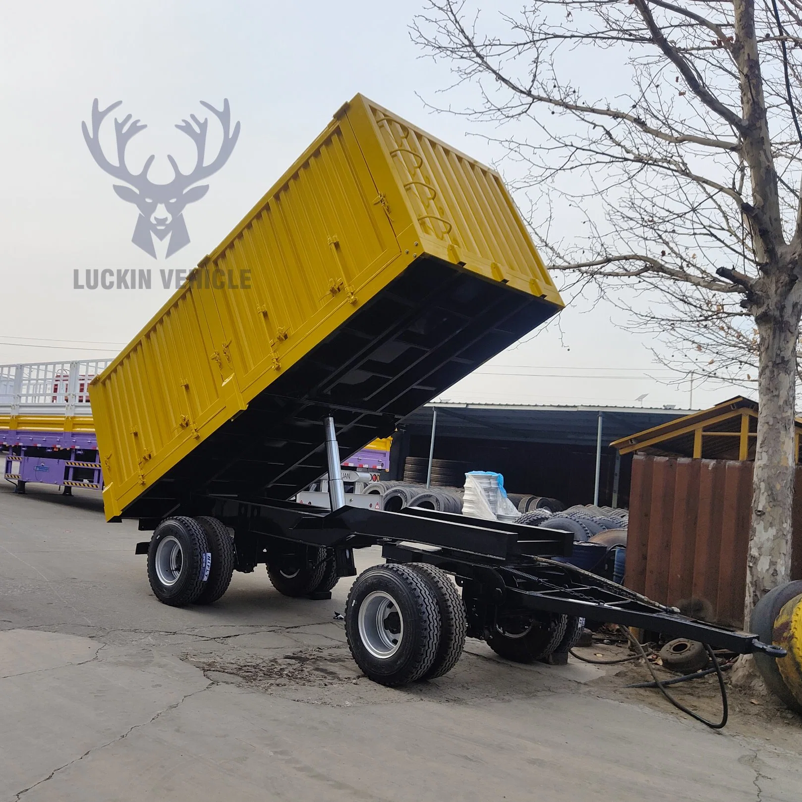 Granja de volcado de transporte de carbón fabricante de tractores de remolque semi