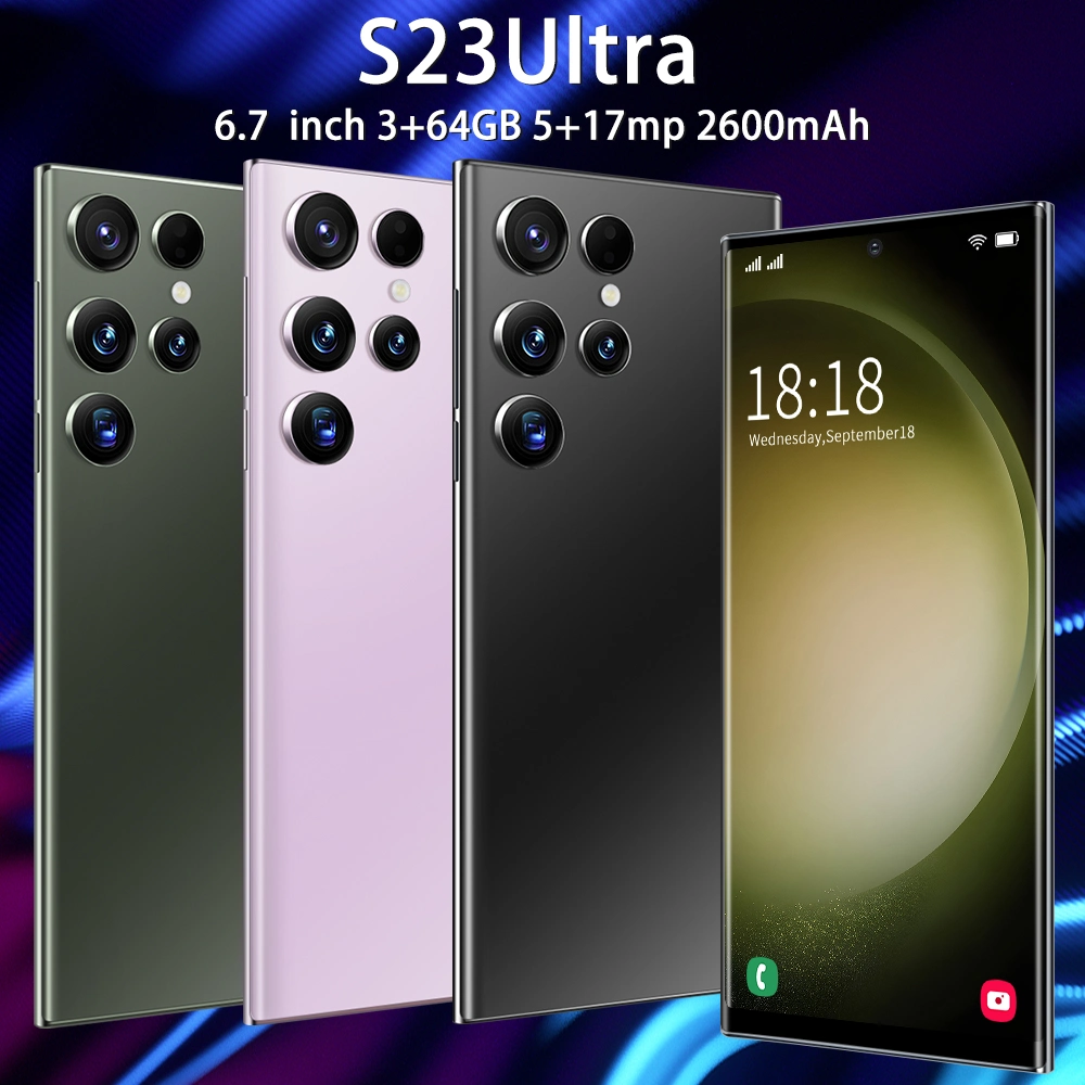 Nouveau modèle de téléphone mobile intelligent S23 Ultra 6 Go+128téléphone Android prêt en stock.