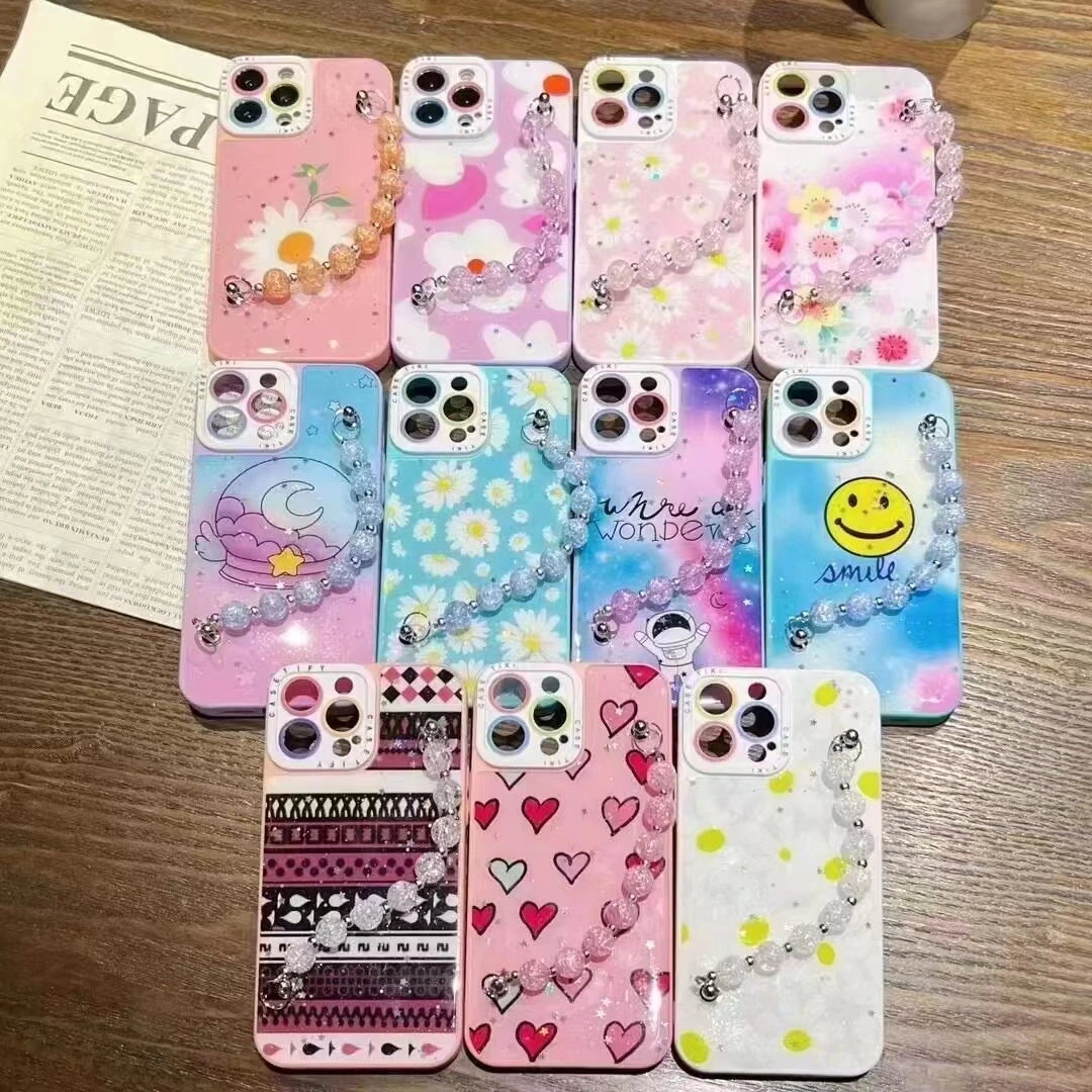 2023 New Case PARA Telefonos Phone Colorful Case with Chain Mobile Phone Funda Case for Phone 14 14 Max 14 PRO /13 13 PRO 13PRO Max X Xr Xs Max 8 7