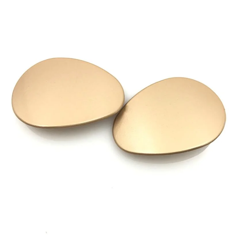 Fancy Egg-Shaped Alloy High-Foot Hand-Sewn Button Coat Decorated 42 mm Large Buttons