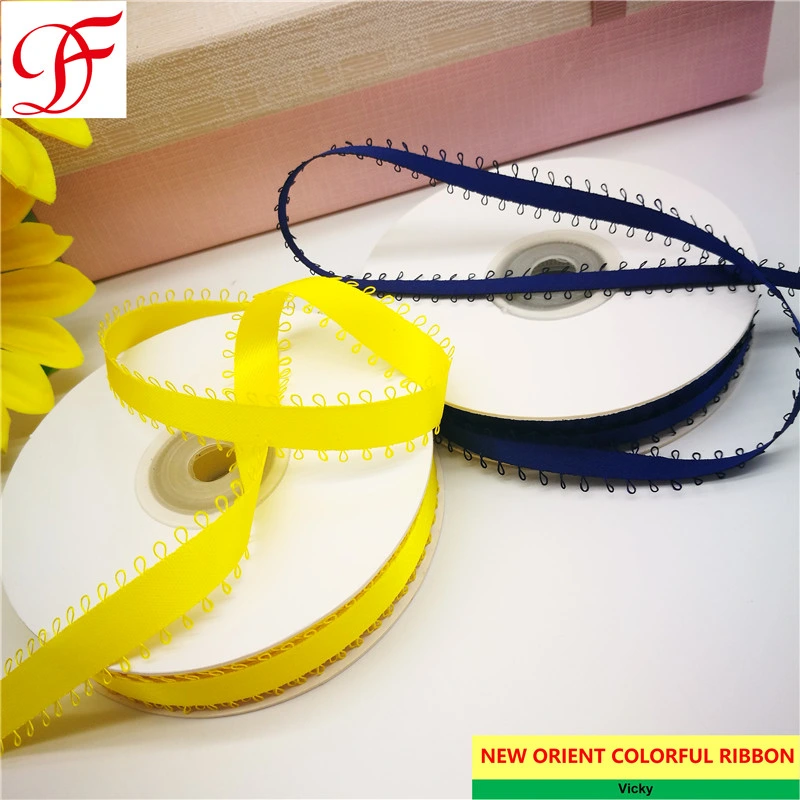 Wholesale/Supplier Picot Satin Ribbon Double Face for Decoration/Wrapping/Gifts