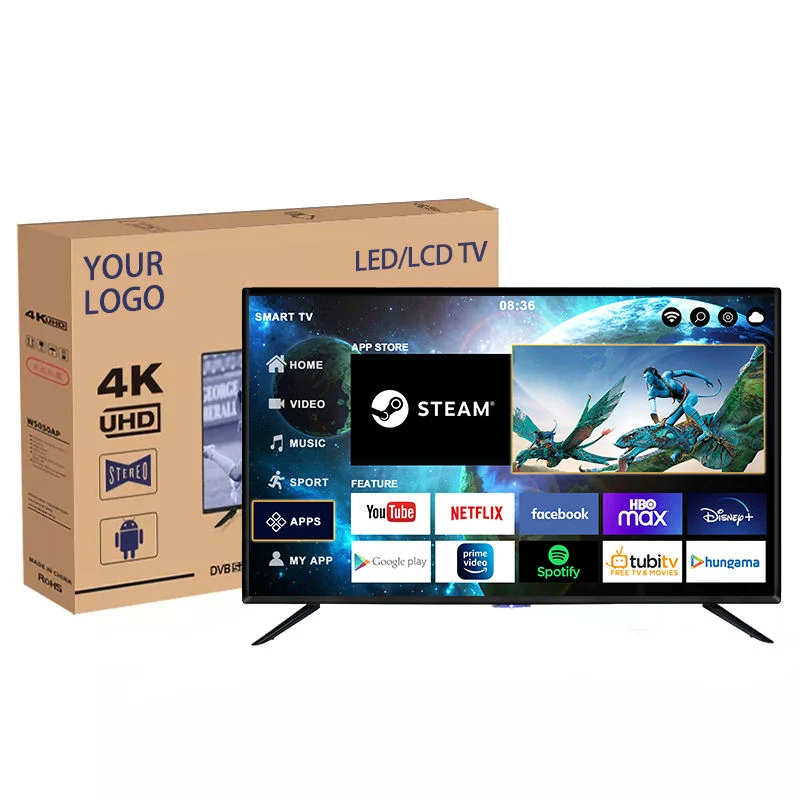 La télévision et les téléviseurs LCD LED OEM 32 40 43 50 55 Inch téléviseur intelligent 4K usine Ultra HD