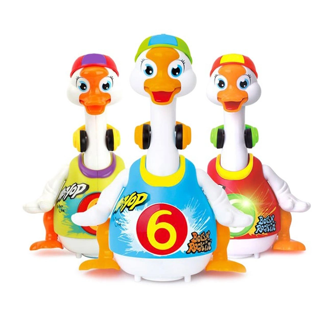 Whoesale Cartoon Swinging Music Goose Toys Plastic Dancing Animal Toy with Light and Music Kids Educational Cute Battery Operated Kids Toy for Children