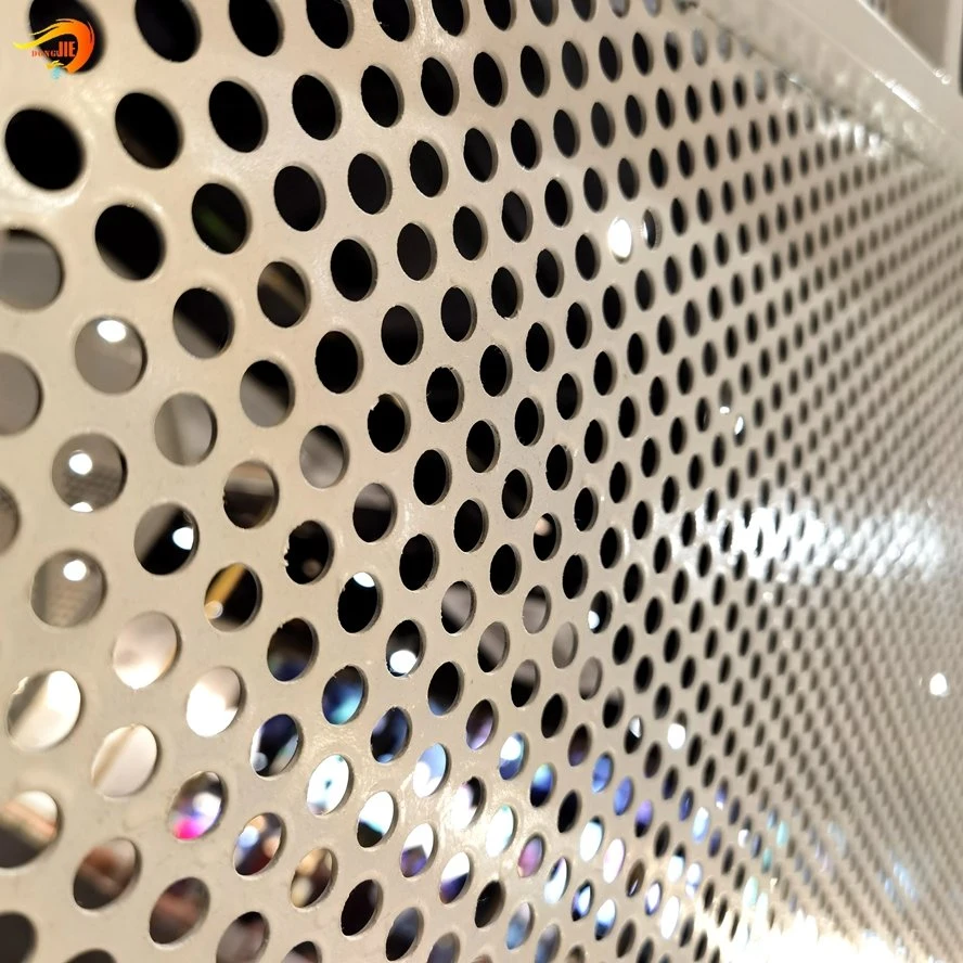 Perforated Acoustic Tiles for Walls Building White Aluminum Wall Cladding