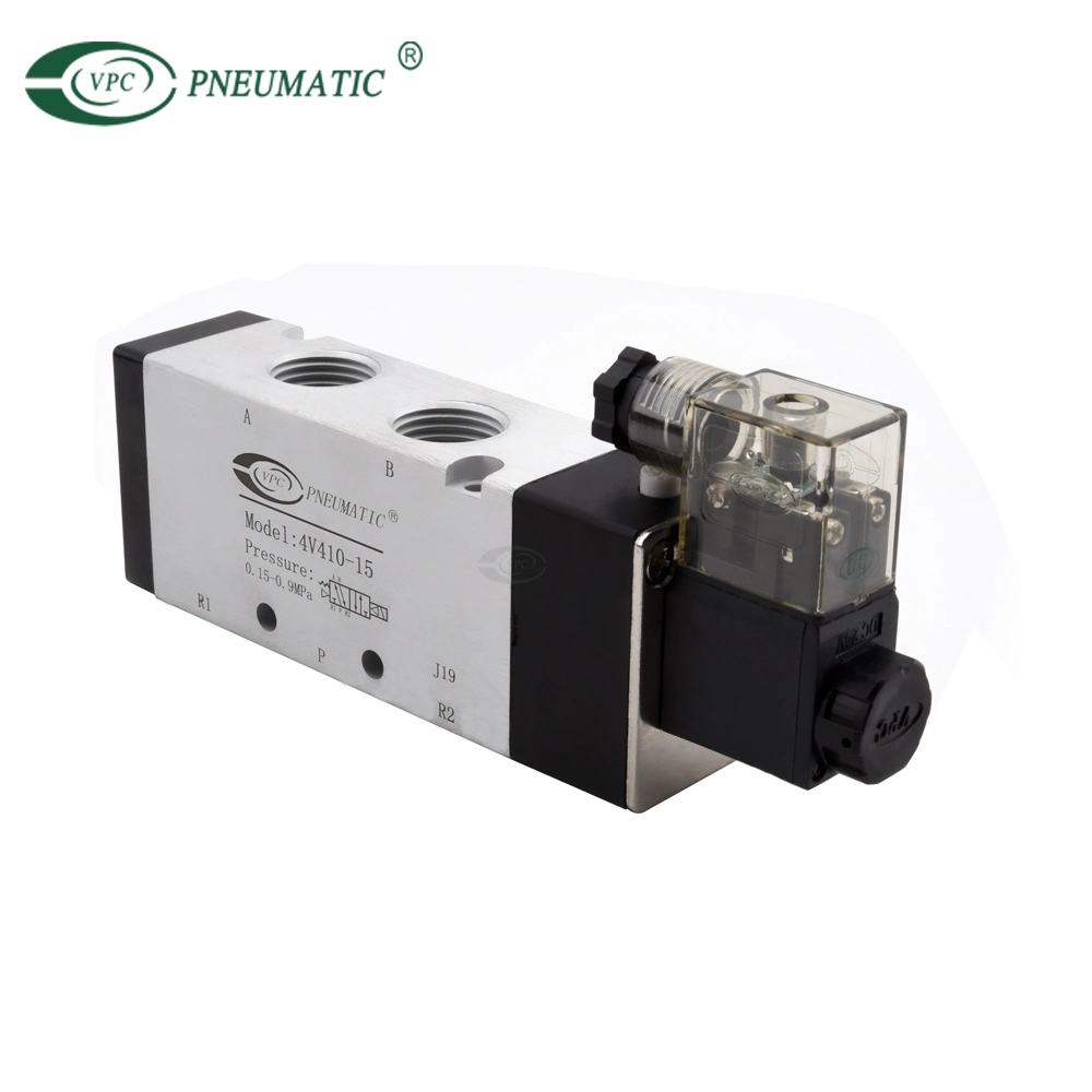 4V210-08 Airtac 5/2 Single Coil Aluminum Body Pneumatic Air Solenoid Valve