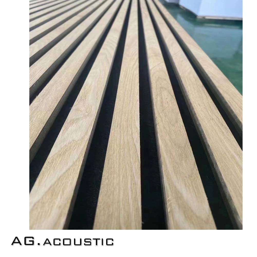 AG. Acoustic Wood Timber Slat Acoustic Panel Soundproofing Pet Felt MDF Board