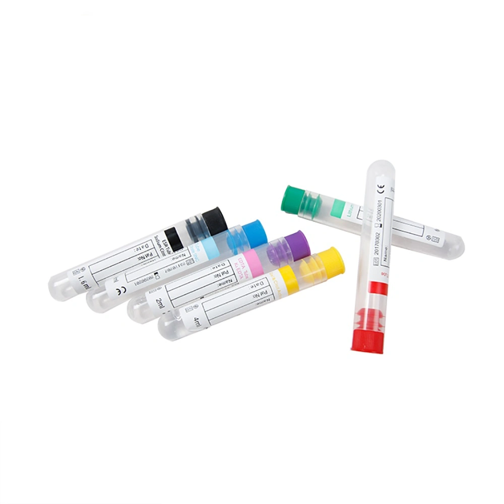 Utilisation de taille différente Medical gel clot&amp;caillot ESR d'EDTA PT héparine Tubes de prélèvement sanguin de glucose