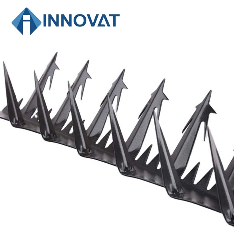 Security Galvanized or PVC Coated Steel Wire Cross Razor Wall Spike